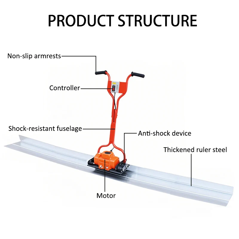 6M Electric Vibrating Leveling Ruler