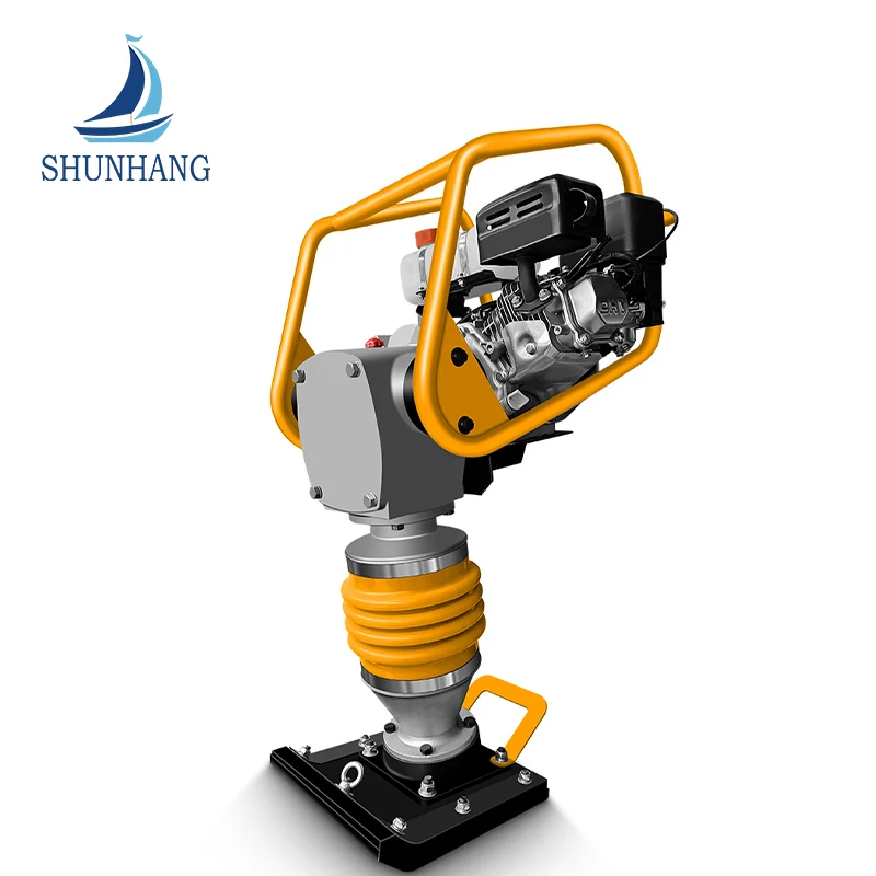Tamping hits benzinemotor